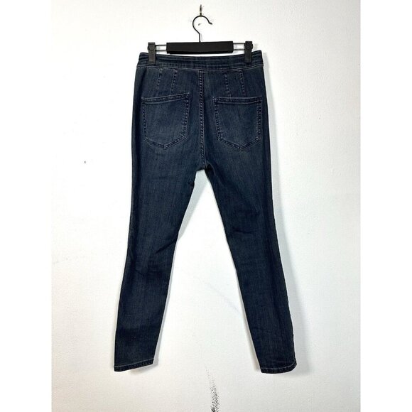 Anthropologie Pilcro High-Rise Denim Legging Women's‎ Sz 27 p Dark Wash Petite - Picture 5 of 14